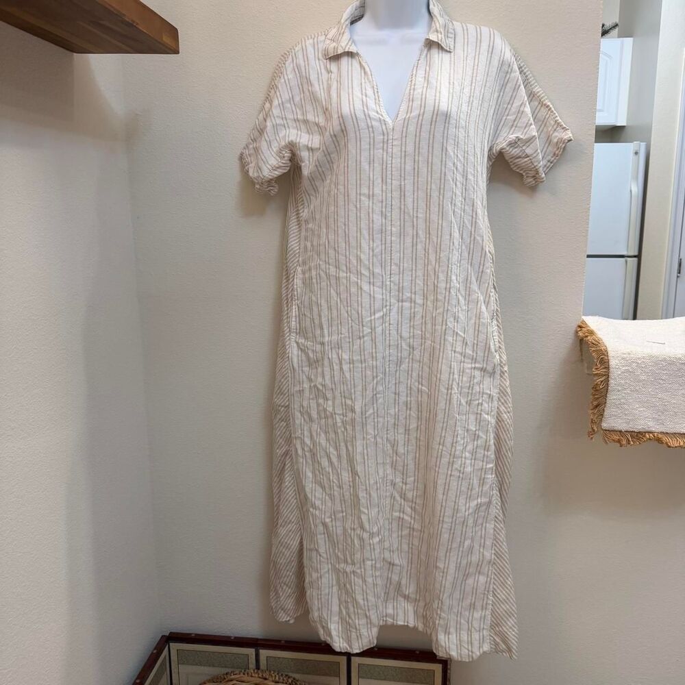 Lucky-brand Women's Cream and Tan Dress